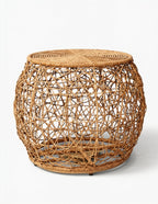 Lani Rattan Ottoman Stool