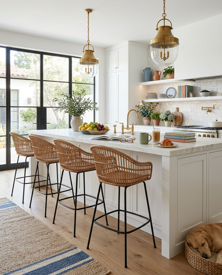 Sola Rattan Bar Stool