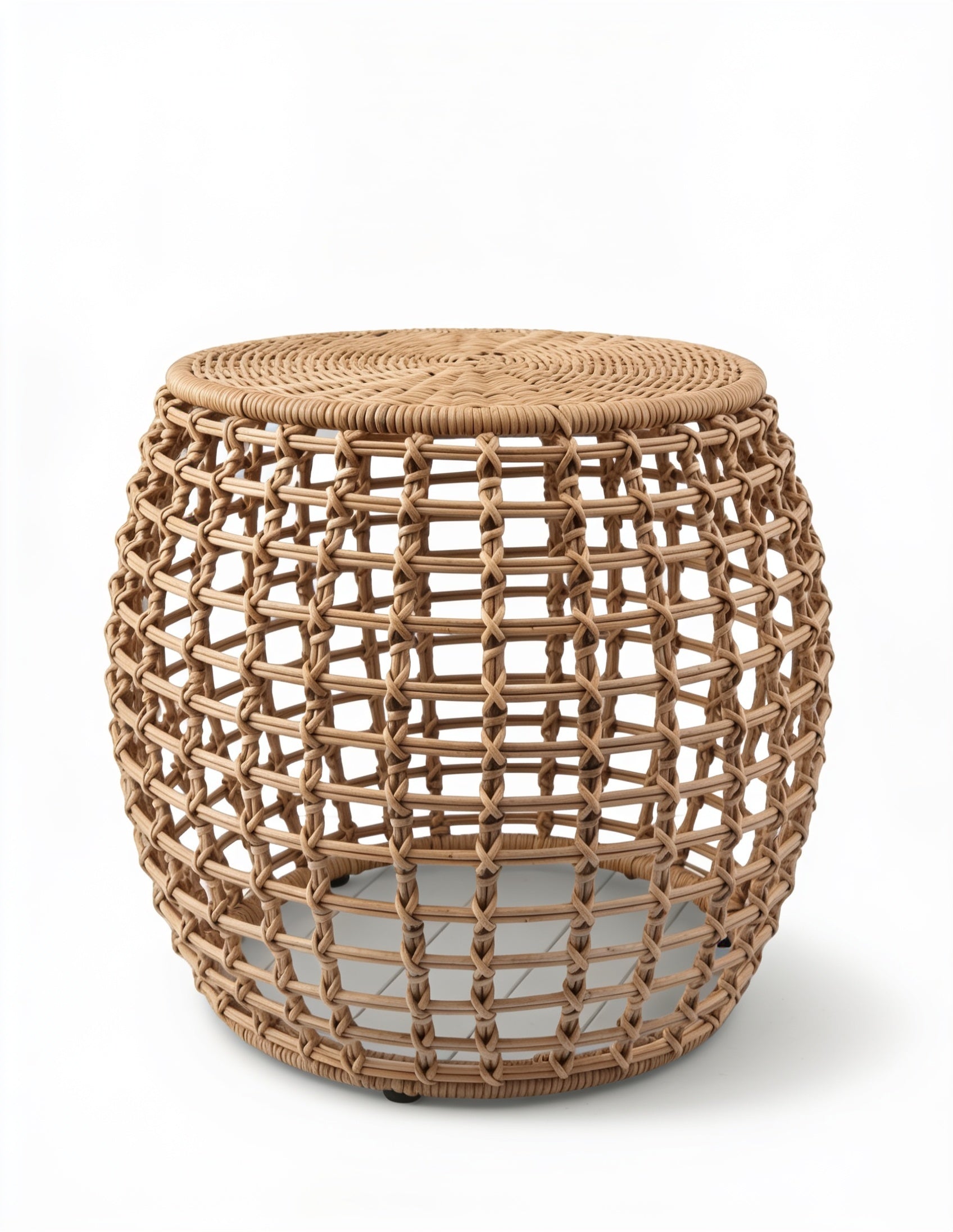 Orla Rattan Ottoman Stool
