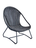 Noir Rattan Lounge Chair