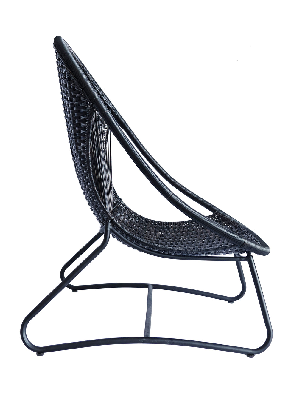 Noir Rattan Lounge Chair