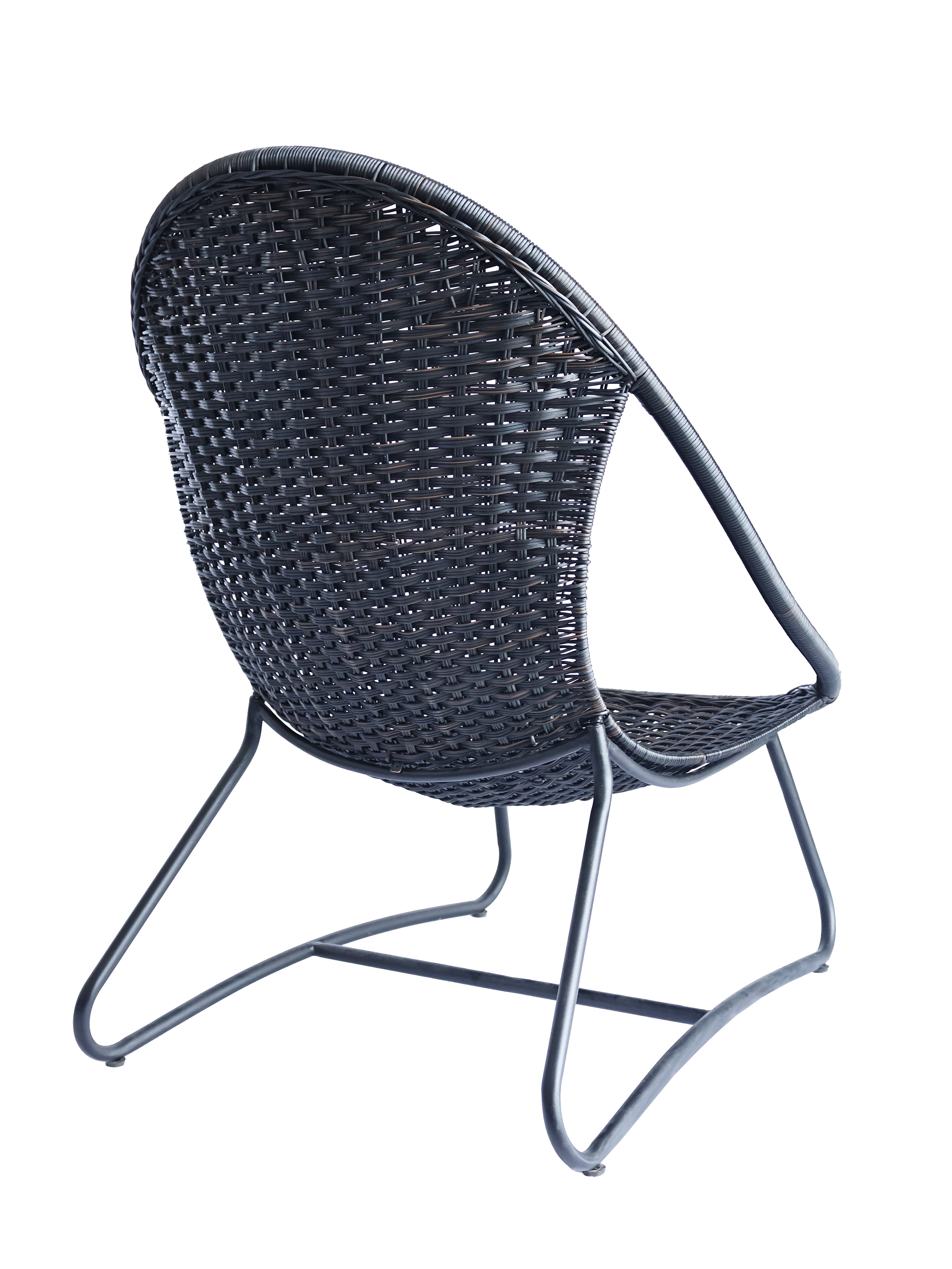Noir Rattan Lounge Chair