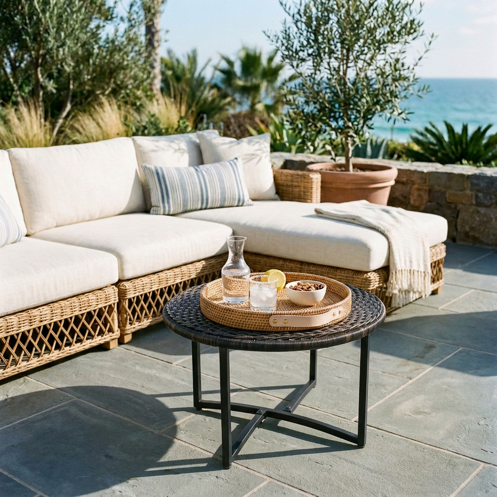 Kaia Rattan Bistro Table