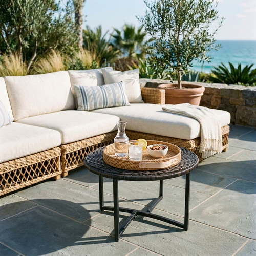 Kaia Rattan Bistro Table