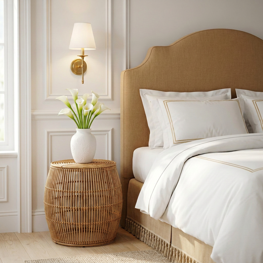 Romi Rattan Ottoman Stool