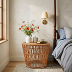 Ria Rattan Ottoman Stool